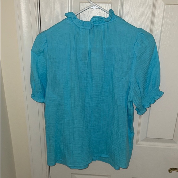 Blue Talbots Top - Picture 4 of 7